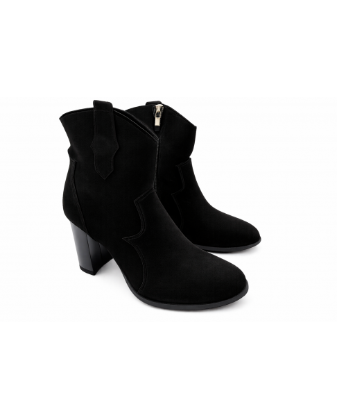 Botki B408 czarne wyprzedaż